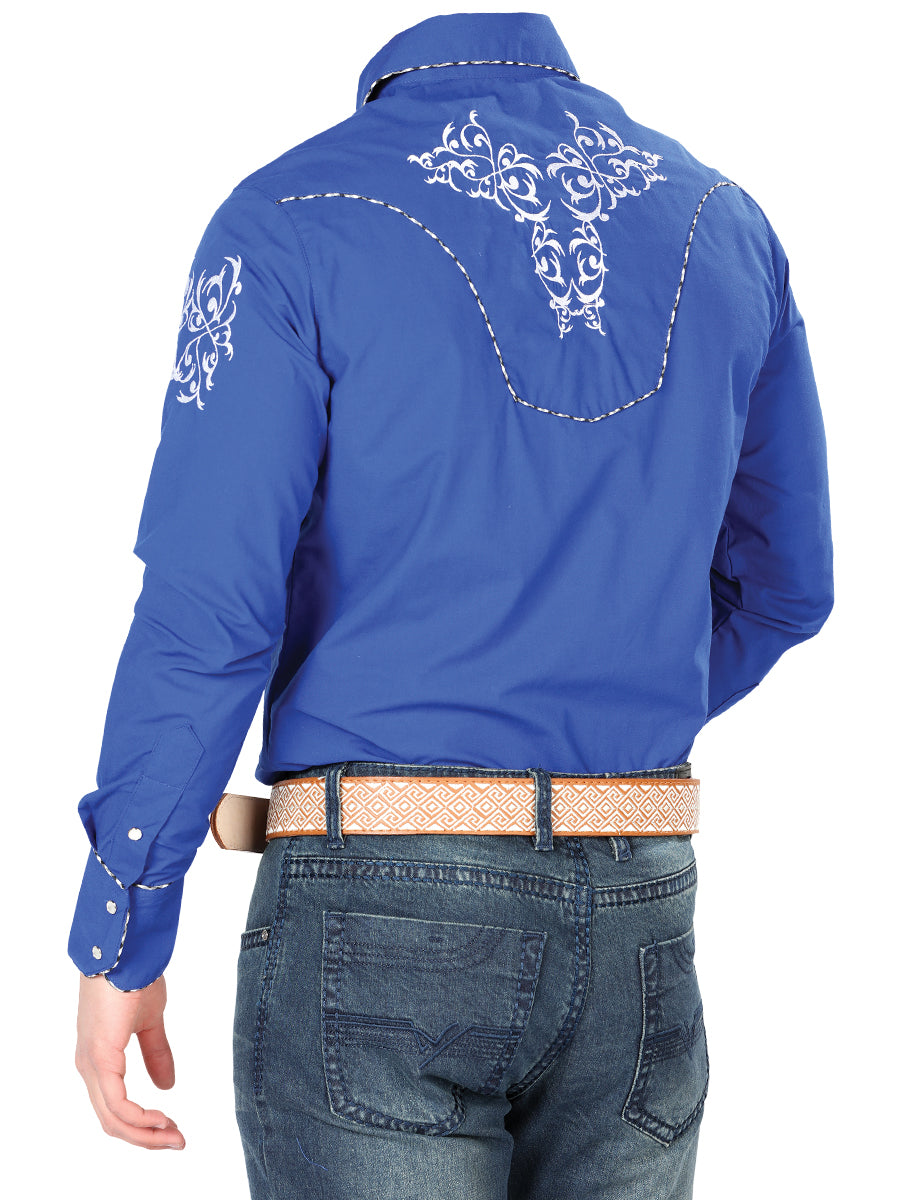 Camisa Western Bordada Víctor