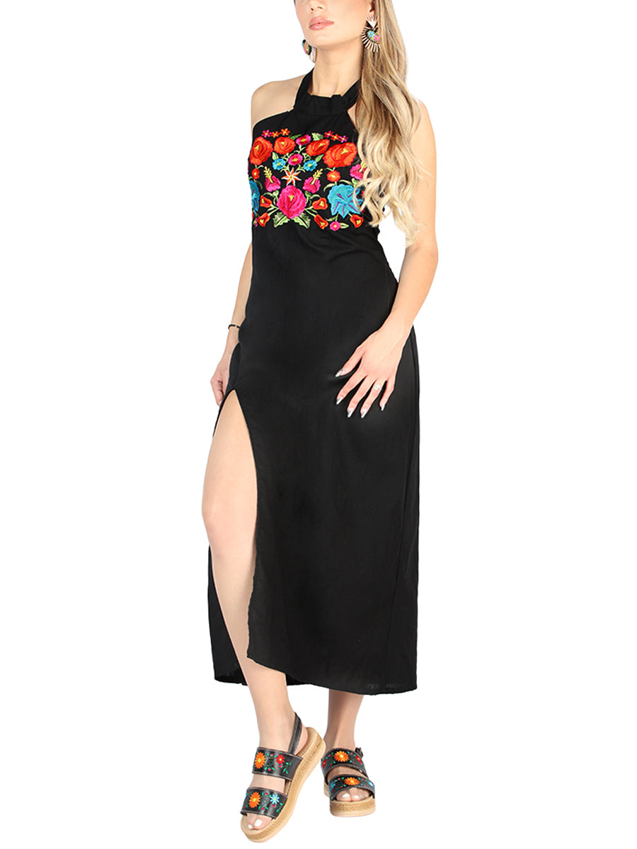 Vestido Fernanda con Cuello Alto