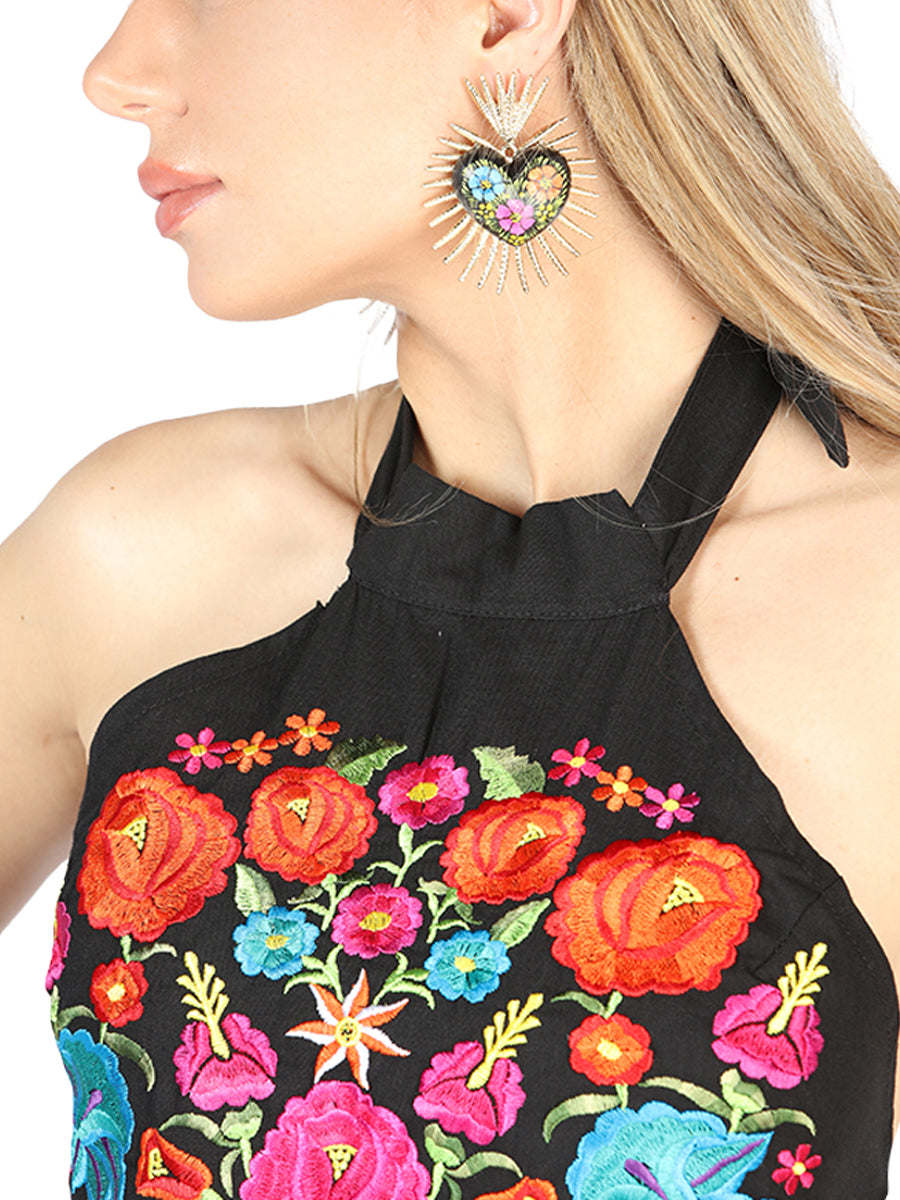 Vestido Fernanda con Cuello Alto