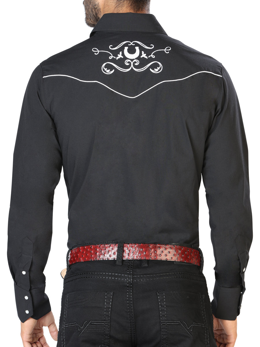 Camisa Western Bordada Valentino