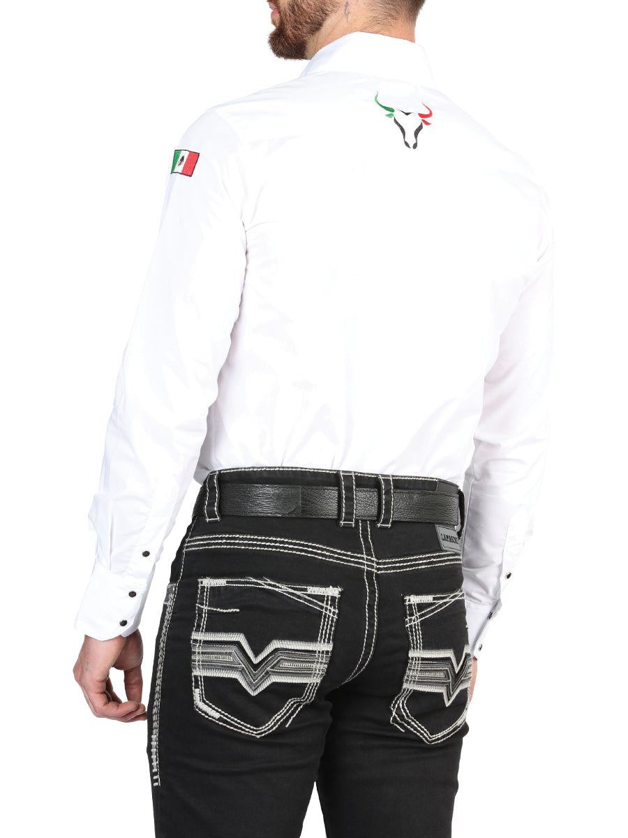 Camisa Western Bordada Toro MX