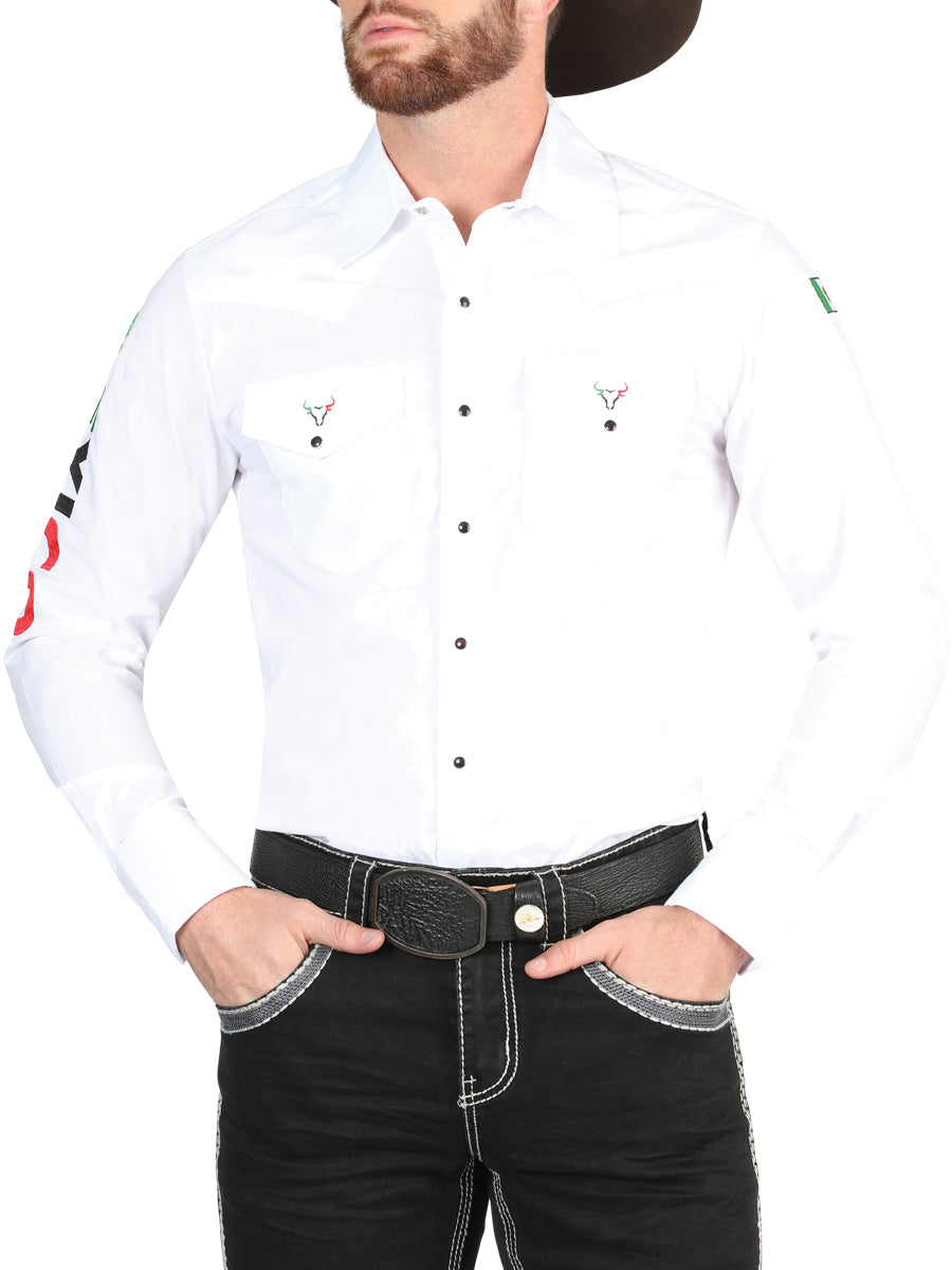 Camisa Western Bordada Toro MX